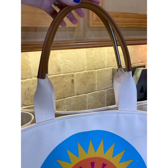 Sold Out Retired Alexander Girard x Kate Spade New York Canvas Large Tote EUC - Picture 7 of 12